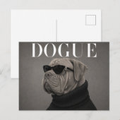 Dogue du Bordeaux Luxe Mode Redactioneel Briefkaart (Voorkant / Achterkant)