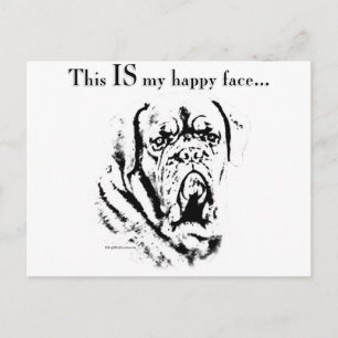 Dogue Happy Face Briefkaart