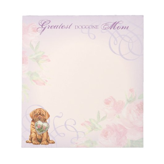 Dogue Heart mama Notitieblok (Voorkant)