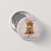 Dogue Heart mama Ronde Button 3,2 Cm (Voorkant /achterkant)