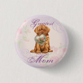 Dogue Heart mama Ronde Button 3,2 Cm (Voorkant)