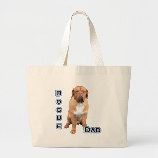 Dogue Pap 4 Grote Tote Bag (Voorkant)