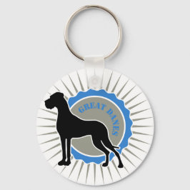 Dogues Allemands - Star, Dane Sleutelhanger