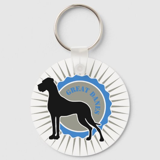 Dogues Allemands - Star, Dane Sleutelhanger (Voorkant)