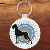 Dogues Allemands - Star, Dane Sleutelhanger (Voorkant)