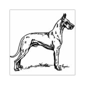 Doguit Grootte Deen Rubberstempel (Afrduk)