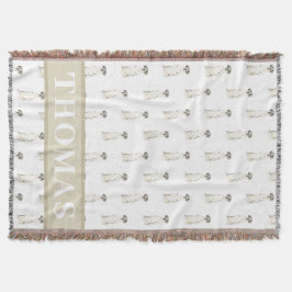 Doguit (Zwart Wit Harlekijn) Deken