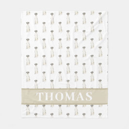 Doguitous (Zwart Witte Harlekijn) Fleece Deken