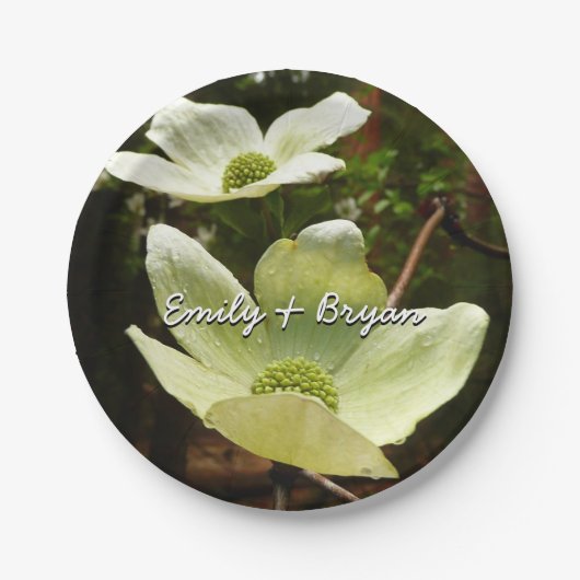 Dogwood and Redwood in Yosemite National Park Papieren Bordje (Voorkant)