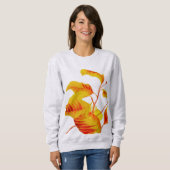 Dogwood Bladeren op een Sweatshirt (Voorkant volledig)