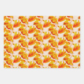 Dogwood Bladeren op Wrapping Paper Set (Voorkant)