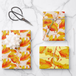 Dogwood Bladeren op Wrapping Paper Set
