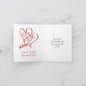 Dogwood Bloem Gepersonaliseerde Trouwfoto Bedankkaart (Binnen)