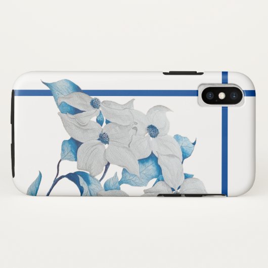 Dogwood Bloemen op een iPhone Case (Achterkant (horizontaal))