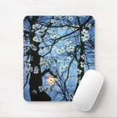 Dogwood-bloesems met zonsondergang muismat (Met muis)