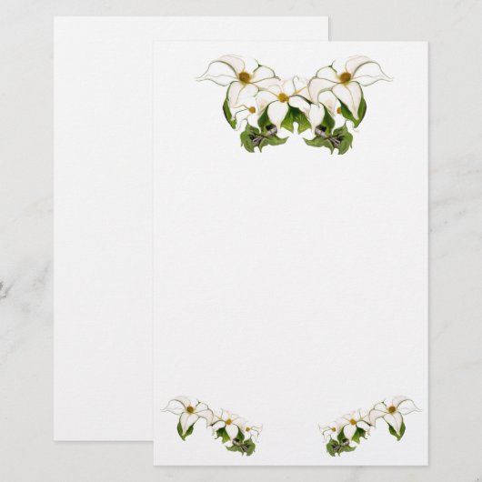 Dogwood Blooms Briefpapier (Voorkant / Achterkant)