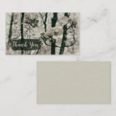 Dogwood Blooms Sepia Bloemenboom  Geïnspireerd Visitekaartje (Voorkant / Achterkant)