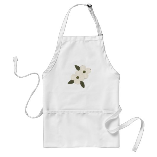 Dogwood Blossom Apron Standaard Schort (Voorkant)