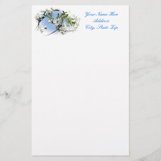 Dogwood Blossom Briefpapier (Voorkant)