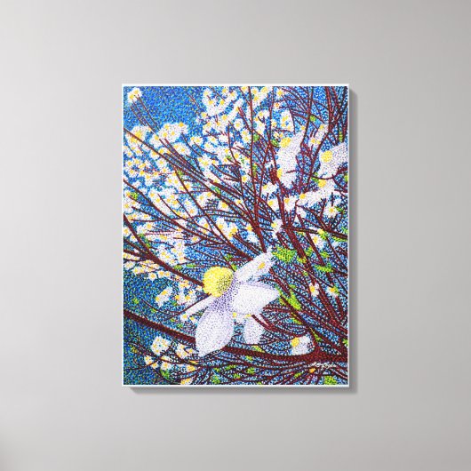 Dogwood Blossom Canvas Afdruk (Voorkant)
