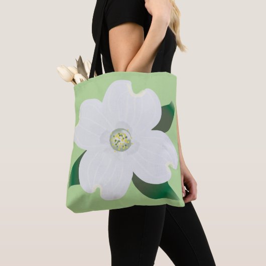 Dogwood Blossom Canvas tas (Dichtbij)
