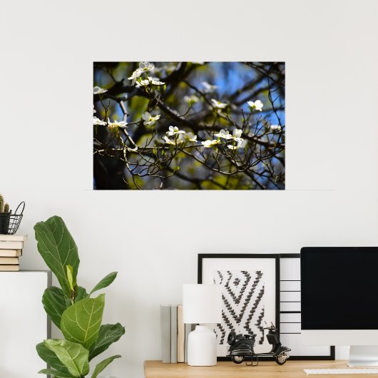 Dogwood Blossom Poster (Thuiskantoor)