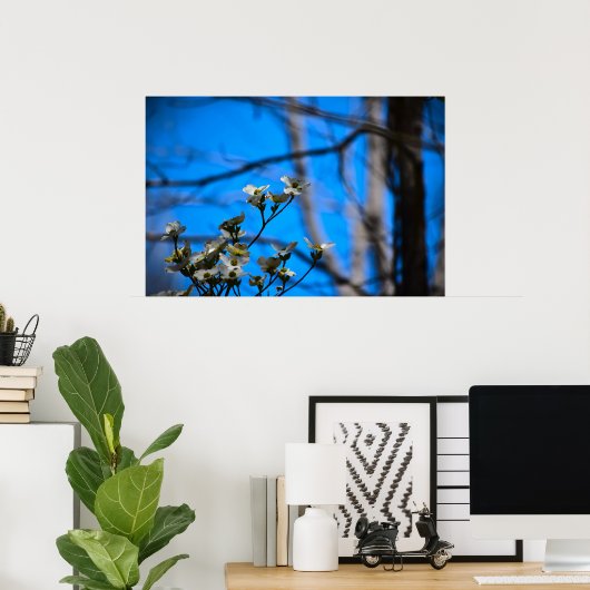 Dogwood Blossom Poster (Thuiskantoor)