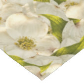 Dogwood Blossom, Springtime Natuur Floral Foto Tafelkleed (Gekanteld)