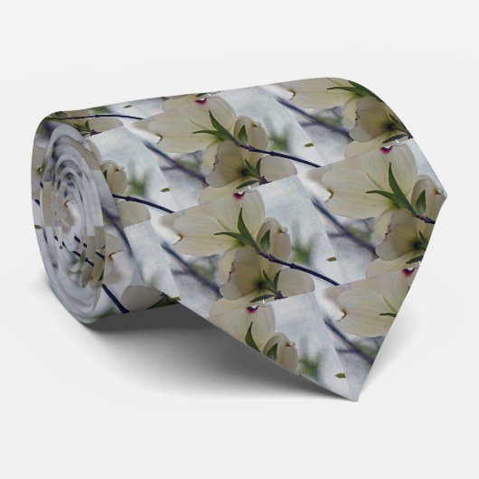 Dogwood Blossom Stropdas (Opgerold)