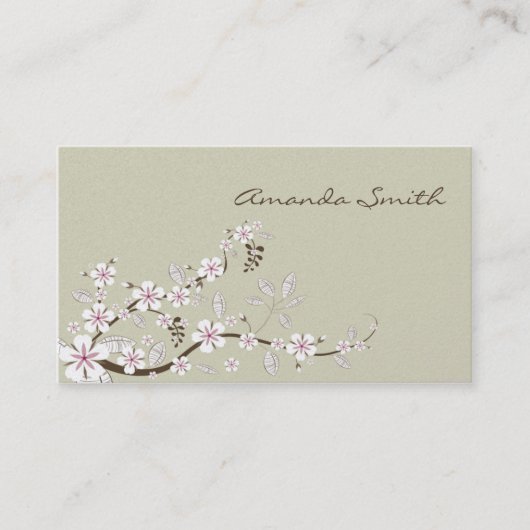 Dogwood Blossom Visitekaartje (Voorkant)