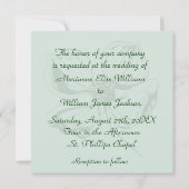 Dogwood Blossom Wedding Invitation Kaart (Achterkant)