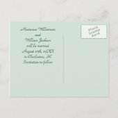 Dogwood Blossom Wedding Save the Date Briefkaart (Achterkant)