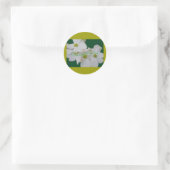 Dogwood Blossoms Gefeliciteerd Afstuderen Sticker (Tas)
