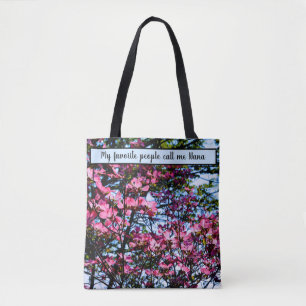 Dogwood Bouw cadeau voor haar bloeiende roze Tote Bag