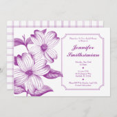 Dogwood Bridal Shower Invitation Kaart (Voorkant / Achterkant)