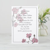 Dogwood Bruids Douche Uitnodiging (Staand voorkant)