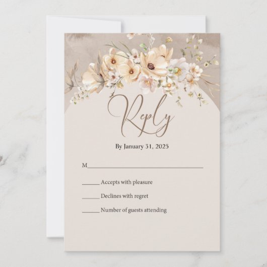 Dogwood Dreams RSVP Bedankkaart (Voorkant)