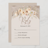 Dogwood Dreams RSVP Bedankkaart (Voorkant / Achterkant)