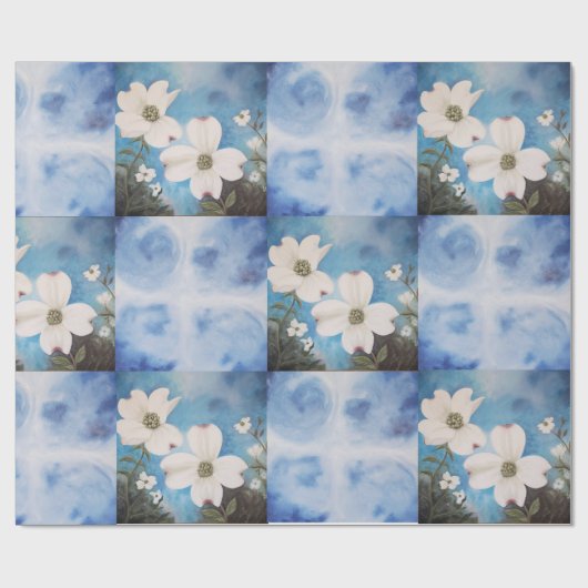 Dogwood Fantasy gift wrappapier Cadeaupapier (Vlak)