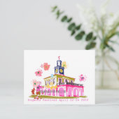 Dogwood Festival 2016 in het centrum van Fayettevi Briefkaart (Staand voorkant)