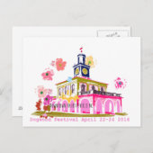 Dogwood Festival 2016 in het centrum van Fayettevi Briefkaart (Voorkant / Achterkant)
