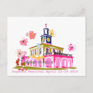 Dogwood Festival 2016 in het centrum van Fayettevi Briefkaart
