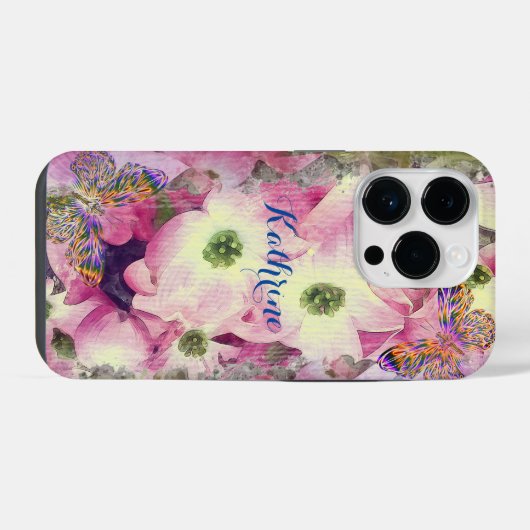 Dogwood Floral Artful iPhone Hoesje (Achterkant horizontaal)