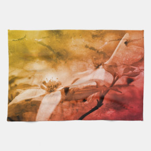 Dogwood Flower Black and White  Theedoek