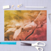 Dogwood Flower Black White  ontkoppeling Tissuepapier (Craft)