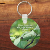 Dogwood Flower Goodness Inspirerend Quote Sleutelhanger (Achterkant)