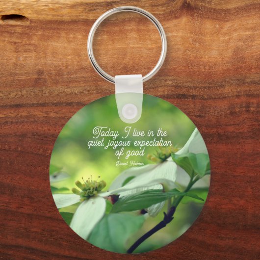 Dogwood Flower Goodness Inspirerend Quote Sleutelhanger (Voorkant)