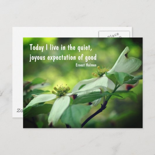Dogwood Flower Goodness Quote Briefkaart (Voorkant / Achterkant)