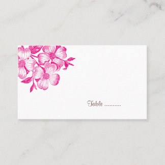 Dogwood Flower Place Card Plaatskaartje