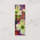 Dogwood Flower Profile Card Mini Visitekaartje (Achterkant)
